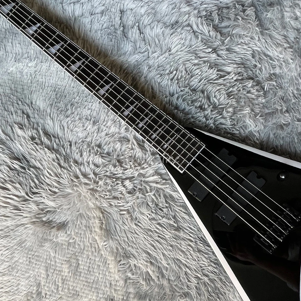 Black 5 Strings Electric Guitars Black Hardware Active Pickups Fast Ship - Image 2 of 4