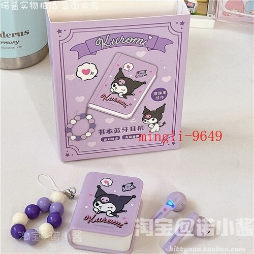 Cinnamoroll Kuromi Pochacco Wireless Bluetooth Earphones Portable Headphone Book - Picture 4 of 13