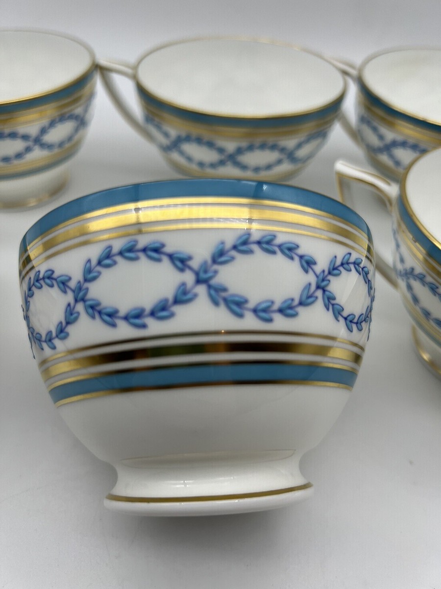 Vintage Minton Antoinette Aqua Raised Pattern Blue Turquoise