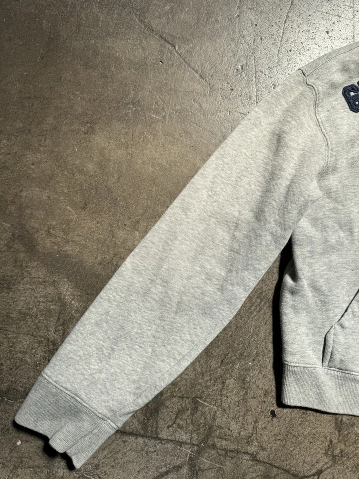 Vintage Polo Jeans Co Ralph Lauren 67 Recortado Polar Sudadera con Capucha Para Mujer Talla M Gris Foto 3 de 4