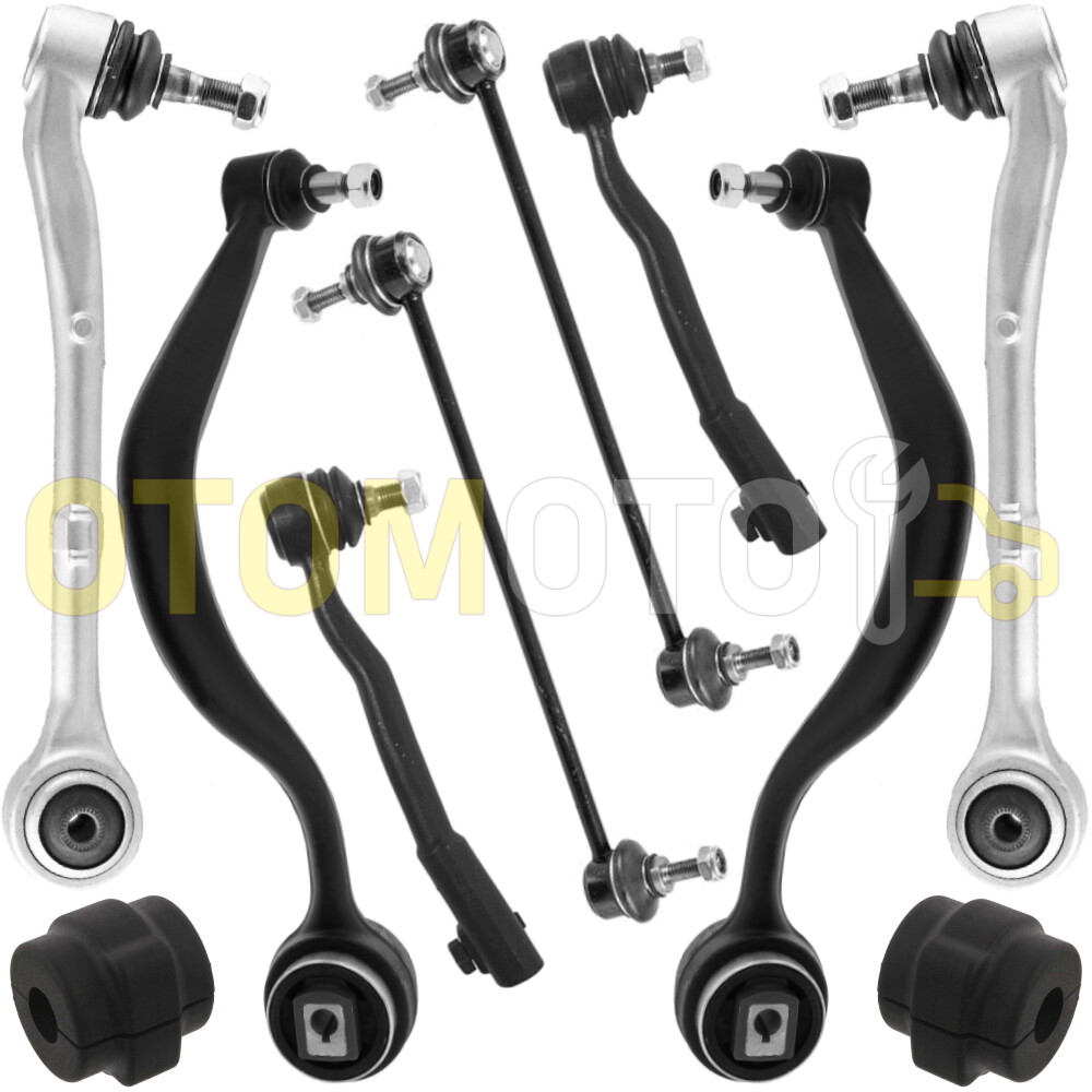Bras de suspension avant pour BMW Série 7 E38 kit rotules et silent blocs 10 pièces