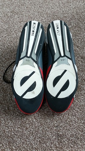 Sparco SP-F5 Trainers black white red leather Motorsports Driving Sneakers Shoes - Picture 5 of 8