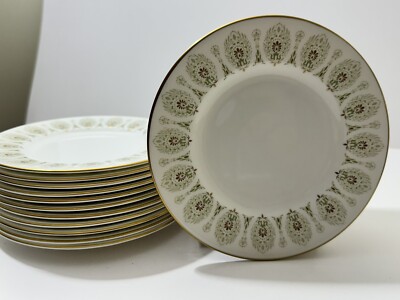 WEDGWOOD MEDINA GREEN Bread & Butter Plates 6  Diameter Set of 12