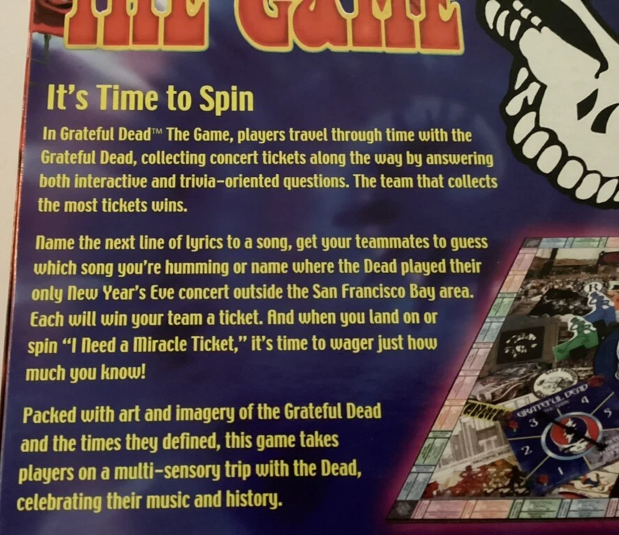 "Grateful Dead The Game" Board Game - 2 or more players - Image 3 of 4