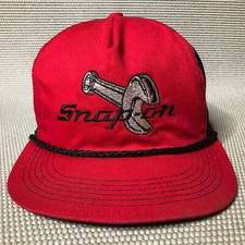 Vintage Snap On Tools Hat Snap Back By K Products Made In USA Mesh Trucker