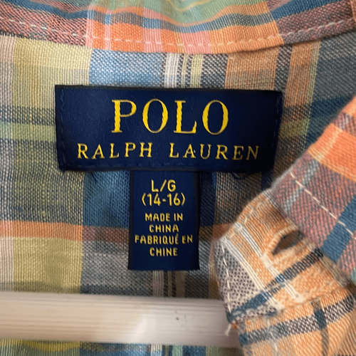 Polo Ralph Lauren 100% linen plaid short sleeve button down - Picture 5 of 10