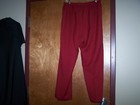 Ladies HABAND Pants Slacks Elastic Waist Sz 20 Average EUC Machine Wash Red — photo 4
