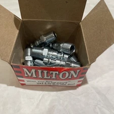 Bx of 10 Milton Industries 727 "M" Style 1/4" NPT (1/4 Basic Size) Male Air Plug