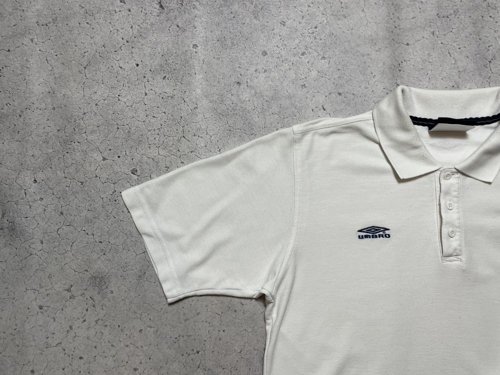 Vintage 90s Football Polo Shirt Umbro England National Team