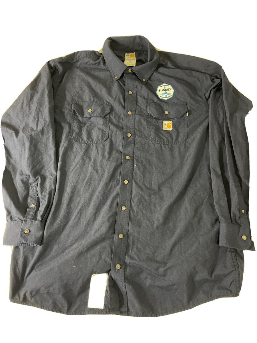 Carhartt CAT2 FR Flame Resistant 392-20 2XL LJ Navy Blue LS