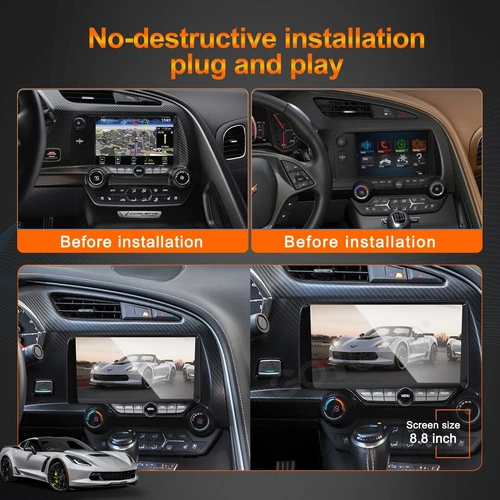 Radio de coche Android estéreo 2Din para Chevrolet Corvette C7 Stingray 2013-2020 128 GB - Imagen 3 de 11