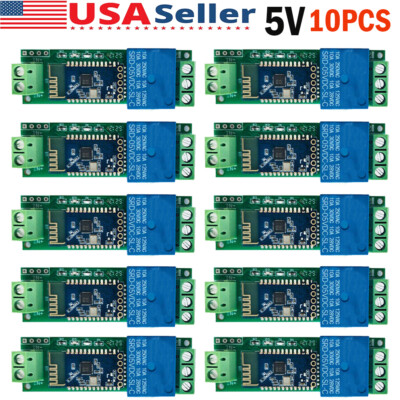 10pc 5V DC 1Channel Bluetooth Relay Module APP Control Switch IoT Smart Home