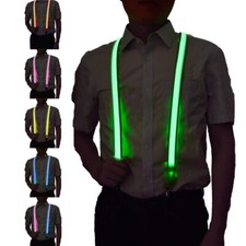 LED Luminous Suspenders Creative Light Guide Outdoor Suit Pants Strap