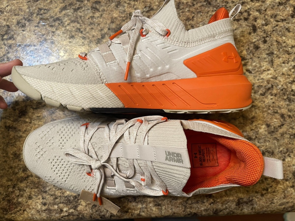 Orange The Rock Project Shoes Under Armour Project Rock BSR Shoes
