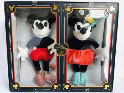 limited release mickey and minnie plush dolls