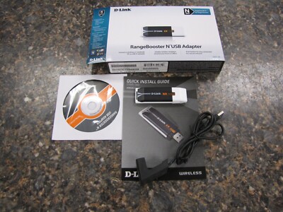 D-Link DWA-140 Wireless USB Adapter W/ Dock   WiFi Range Booster For  PC Laptop