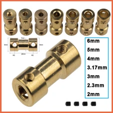 Motor Coupling Brass Coupler Model Boat Robot 6mm 5mm 4mm 3.17mm 3mm 2.3mm 2mm