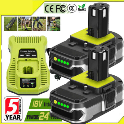 #ad 1 2pack For RYOBI P108 18V One Plus P107 P106 Battery Charger 18V Lithium 3.8AH $14.99