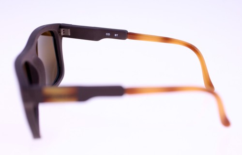 Dunlop CO BT vintage unisex square-shaped sunglasses + original soft case-1980s - Picture 4 of 15