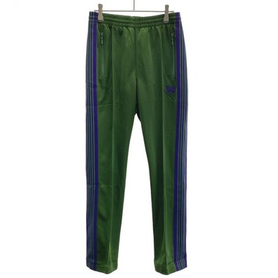 Needles Narrow Track Pant-poly Smooth Pants NS247 Green XS Used MESC-0