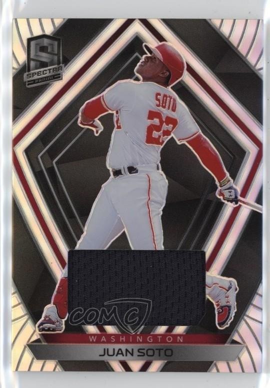 2020 Panini Chronicles Spectra Swatches Juan Soto #52 0x5t