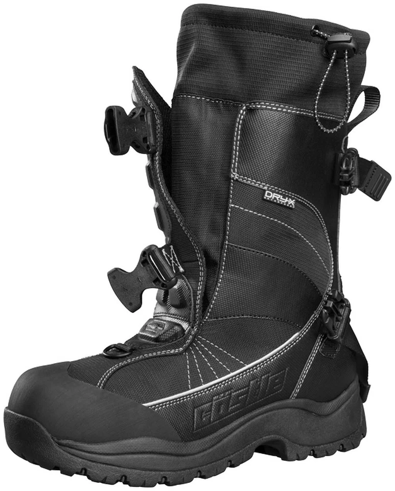 Botas de moto de nieve Castle X Barrier 2 para hombre negras/grises 8 EE. UU. Foto 3 de 4