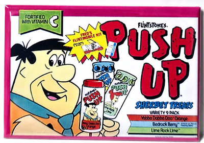 Flintstones Push Up MAGNET 2''x3'' Fridge Locker Vintage Ice Cream FREE SHIPPING