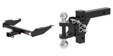 CURT Trailer Hitch Tow Package 2in Receiver Class 4, Dual Ball Mount 14081-45049