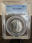 1937-S Walking Liberty Silver Half Dollar 50c PCGS MS64
