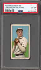 T206 Piedmont 150 Christy Mathewson White Cap PSA VG-EX 4