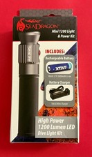 Sea Dragon Mini 1200 light  Power Kit High Power 1200 lumen LED Dive Light