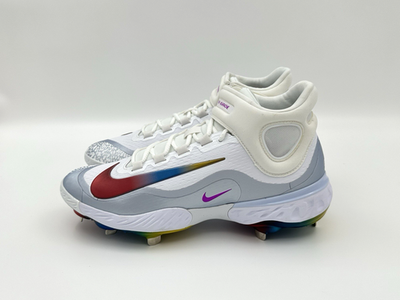 Nike Alpha Huarache Elite 4 Mid Men's Size 11.5 Rainbow Cleats