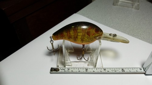 REBEL, DEEP MINI R, VINTAGE, NATURALIZED PERCH PATTERN, ORIG.HOOKS&HARDWARE - Picture 3 of 4