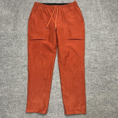 Lululemon Pants Mens Large Rust Orange Drawstring Elastic Waist Casual
