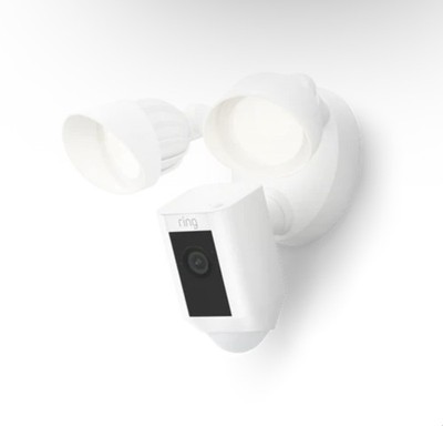  NEU - Ring Floodlight Wired Cam Plus - Weiß - 1080P Video - KOSTENLOSER VERSAND   