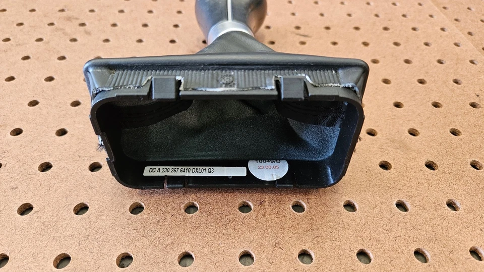 03-06 Mercedes R230 SL500 SL55 AMG engranaje sin llave perilla de cambio cubierta de arranque negro Foto 3 de 3