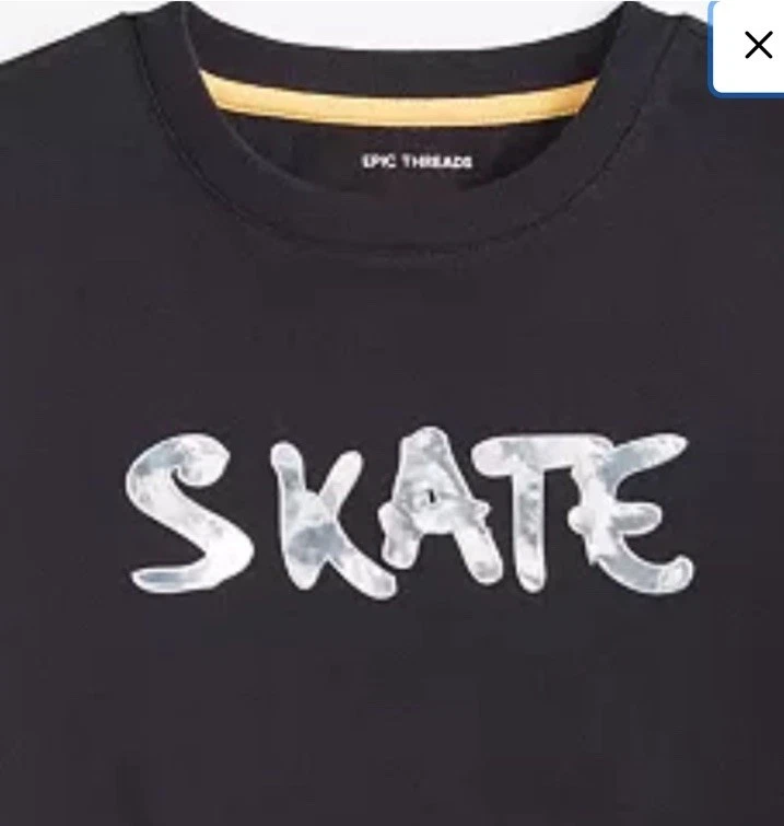 Camiseta Epic Treads Little & Big Boys Slicked Skate Gráfico Talla XS (5/6) Negra Foto 2 de 2