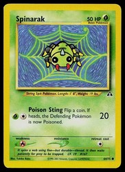 Spinarak 64/75 Common Neo Discovery Pokemon