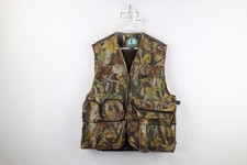 Vintage 90s Streetwear Mens Large Faded Camouflage Padded Hunting Vest Jacket