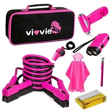 Roadside Emergency Car Kit for Vehicles, Car Safety Kit with 8Pcs-Storage Bag