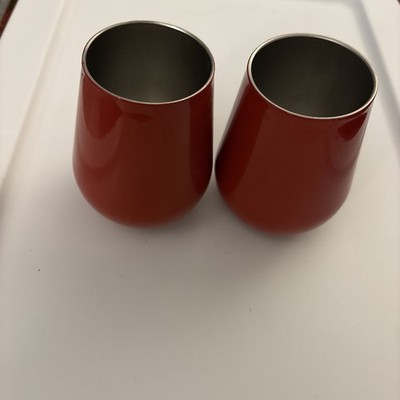 Ozark Trail Camping Wine Glasses RED 2 NWOT