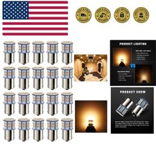 1156 1141 1003 7506 BA15S LED Bulbs Warm White/Yellow 20-Packs, Super Bright ...