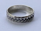 Vintage men's ring sterling silver 925 Size 8.5 Weight 2.45 g. Gothic style.