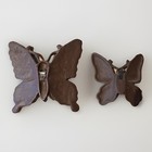 Pair of Cast Iron Butterflies Wall Decor — photo 2