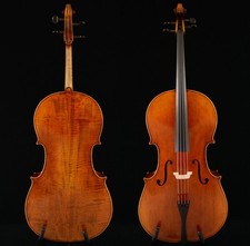 Violonchelo Stradivari 1712 Davidov llama interesante parte posterior abeto antiguo 200 años No.W050