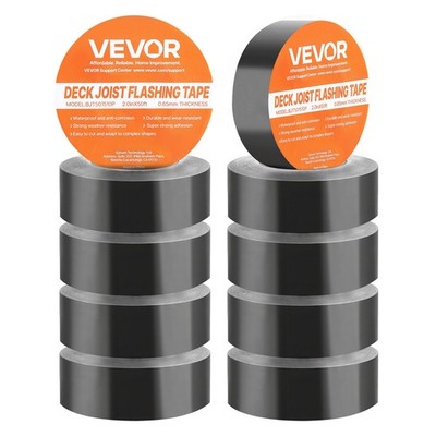 VEVOR Deck Joist Tape Waterproof Flashing Butyl Joist Tape 2 inch x 50 ft 10 Pcs