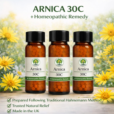 Arnika 30C homöopathisches Mittel   Unterstützung bei Blutergüssen & Schwellungen   Bio-Pilulen UK