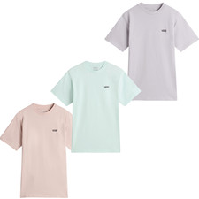 Vans Damen T-Shirt linke Brust Logo Rundhalsausschnitt Kurzarm