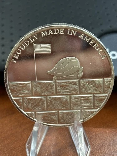 2020 1 oz .999 Fine Silver Round Trump Pence Shape 1 oz Total Silver