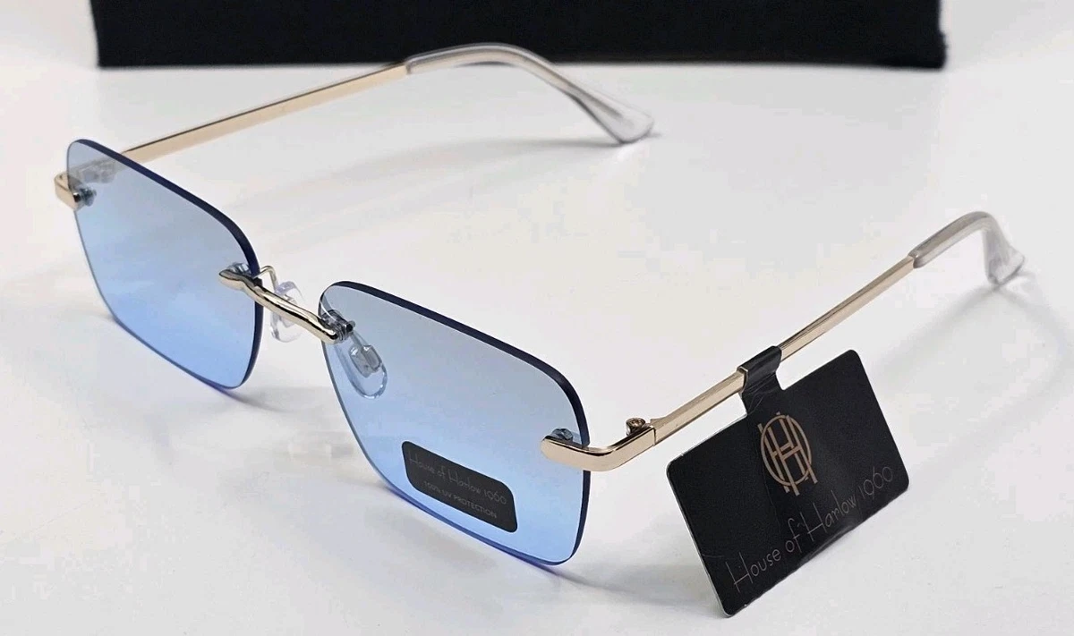 House of Harlow 1960 Sunglasses Womens OS Gold Hexagon Geometric H1521-18-C1 House Of Harlow 1960 4646 Beige sunglasses 55-17-140 | eBay main image 3